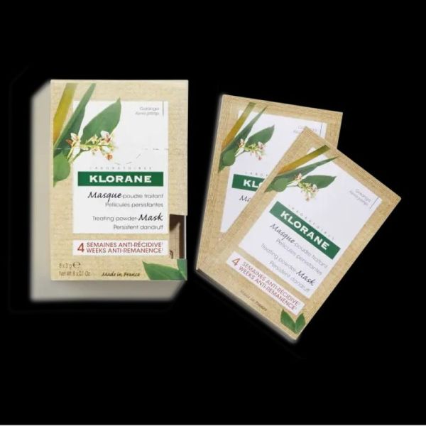 Klorane Masque Galanga Poudre 8 Sachets de 3g