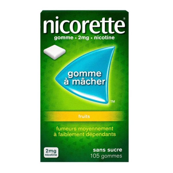 Nicorette Fruits 2mg 105 gommes