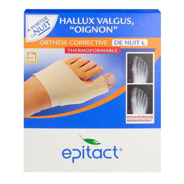 ORTHÈSE CORRECTIVE NUIT HALLUX VALGUS « OIGNON » L