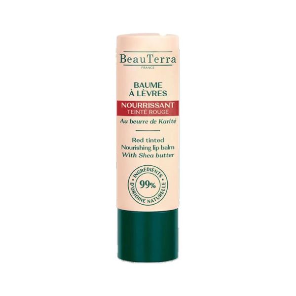 Beauterra Baume Lèvres Nourrisante Rouge Cerise 4g
