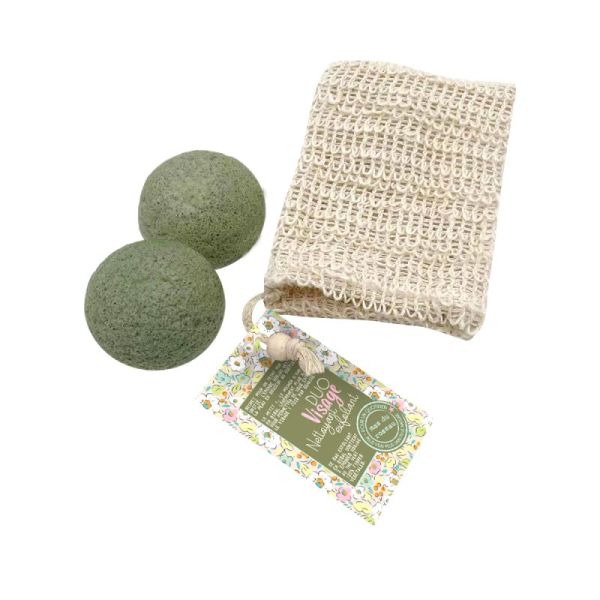 Duo Visage Eponges Konjac