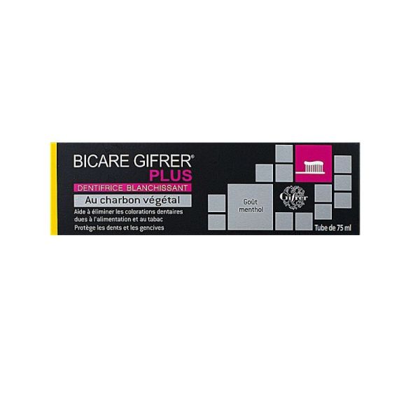 Dentifrice bicare plus au charbon 75ml