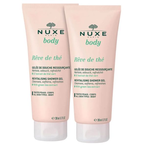 Nuxe Rêve de Thé Gel Douche Ressourçant 200X2