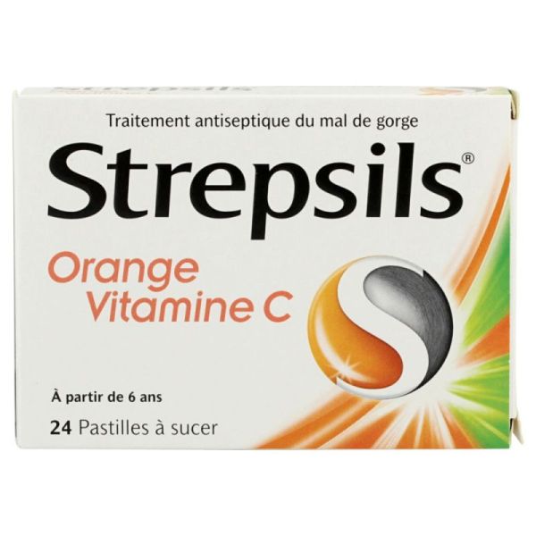 Strepsils Orange Vitamine C Pastilles x24