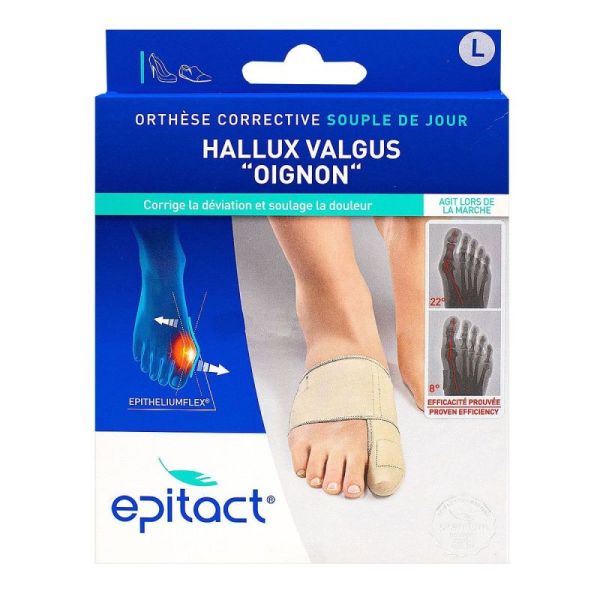 ORTHÈSE CORRECTIVE HALLUX VALGUS « OIGNON » JOUR L