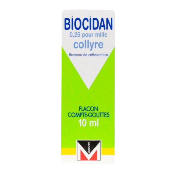 Biocidan 0,025% Collyre Fl/10m