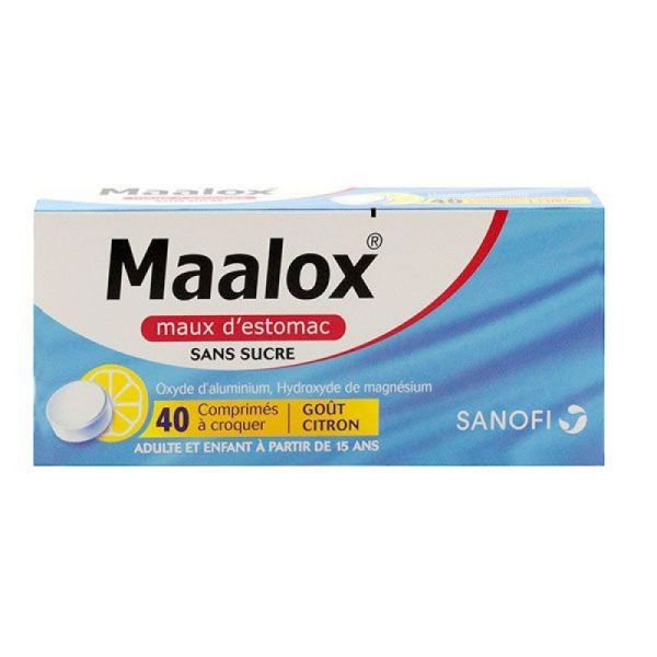 Maalox sans Sucre Citron 40 Cps