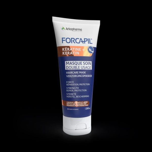 Forcapil Masque soin double usage Kératine 200ml