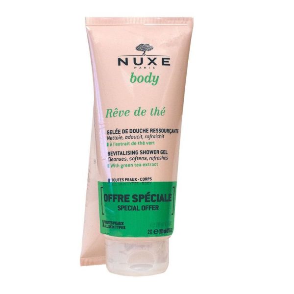 Nuxe Rêve de Thé Gel Douche Ressourçant 200X2